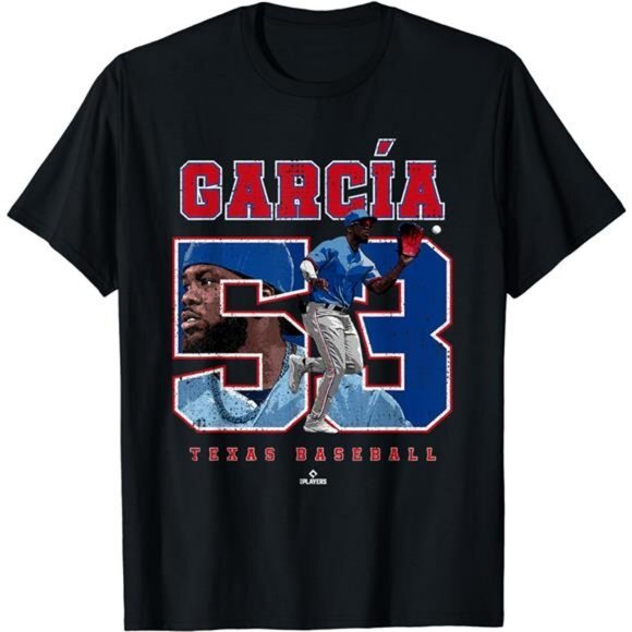 NEW Texas Rangers MLB Adolis‎ Garcia T-Shirt # 53 Tee Shirt Graphic T-Shirt - Picture 1 of 2